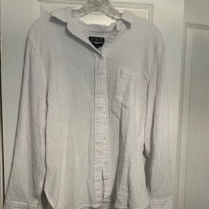 J. Crew Textured White Shirt
